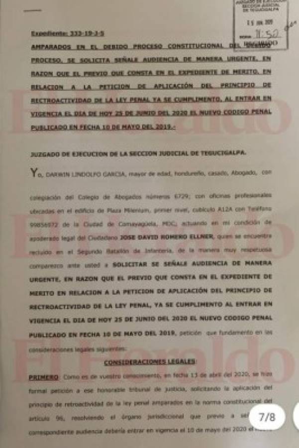 Presentan escrito para liberar al periodista David Romero Ellner