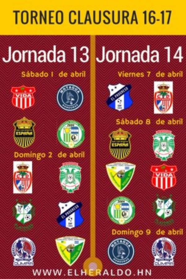 Revisá el calendario completo del torneo Clausura 2017