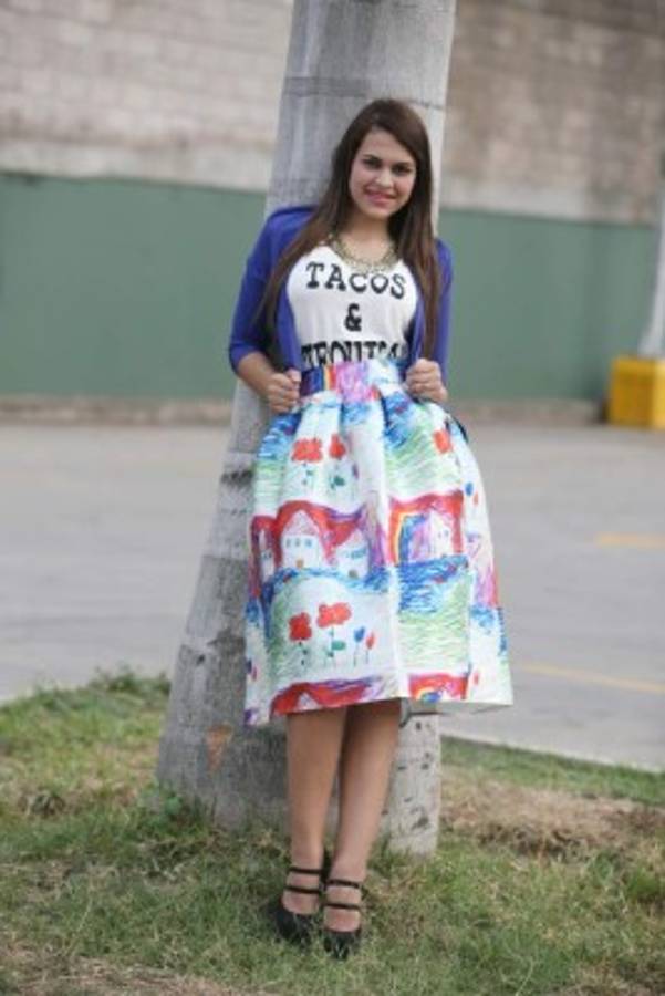 Faldas vaporosas con estampados íconos de europa