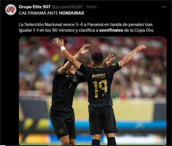 Así reaccionan los medios y periodistas tras que Honduras eliminara a Panamá de Copa Oro