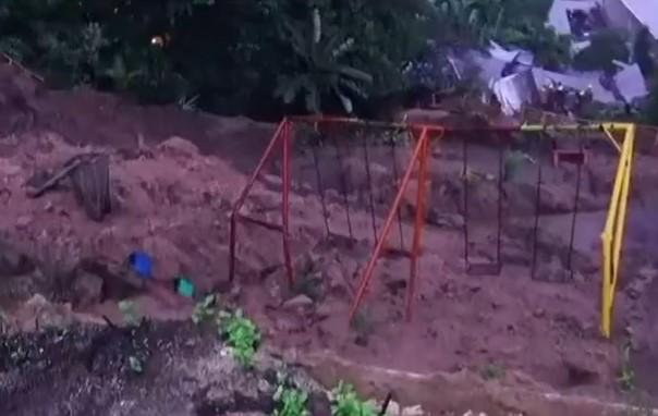 Las primeras imágenes del derrumbe en la colonia Infop de Choloma