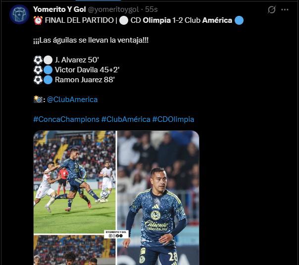 Ganó papá Lo que publican los medios de México tras triunfo de América sobre Olimpia