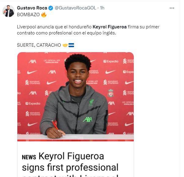 Lo que dicen los medios sobre primer contrato de Keyrol Figueroa con el Liverpool