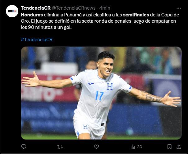 Así reaccionan los medios y periodistas tras que Honduras eliminara a Panamá de Copa Oro