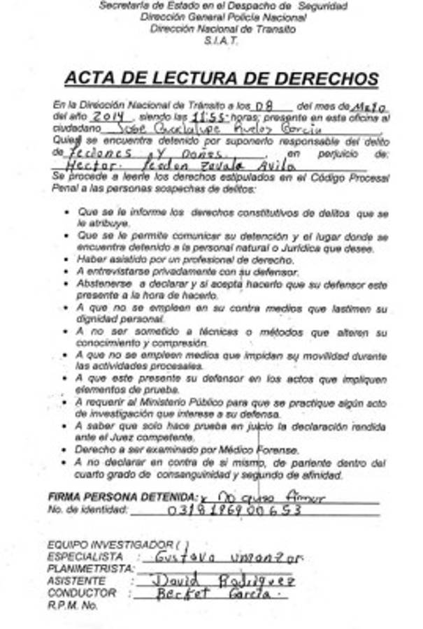 Ruelas iba alcoholizado, sin licencia e hizo una maniobra indebida