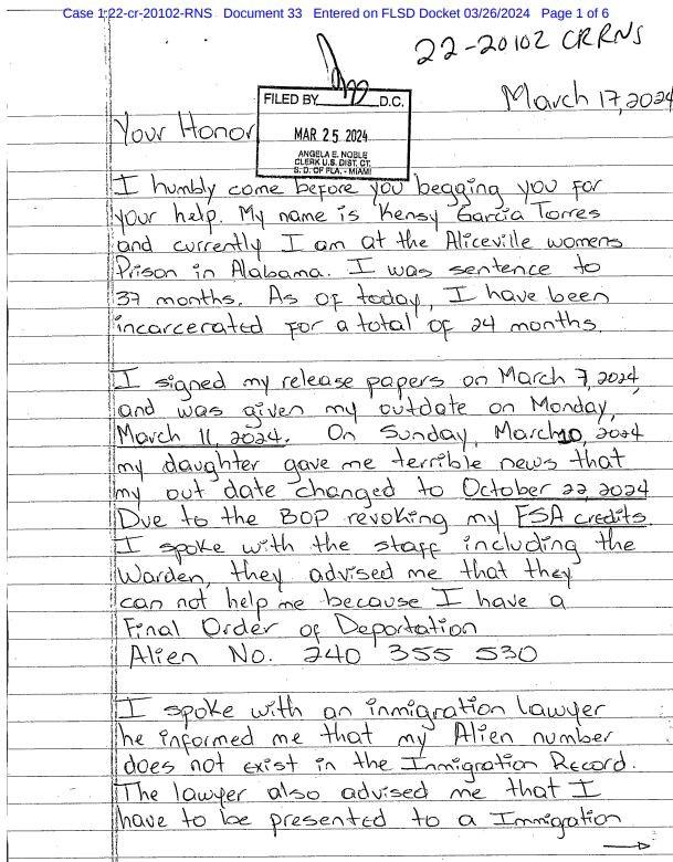 Estados Unidos bloquea la salida de prisión a “La muñeca de la mafia”