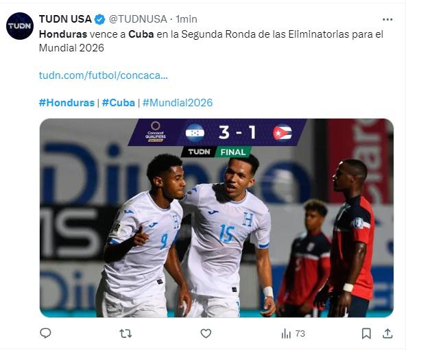 Así reaccionan medios nacionales e internacionales tras triunfo de Honduras ante Cuba