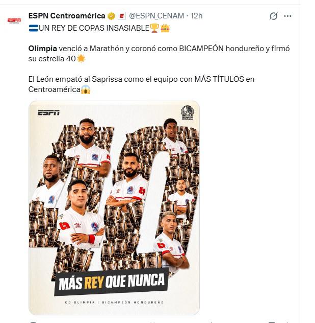 Lo que dicen los medios internacionales sobre título 40 del Olimpia