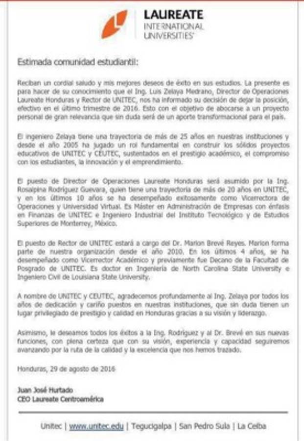 Honduras: Kevin Solórzano motivó a exrector de Unitec a postularse a la Presidencia