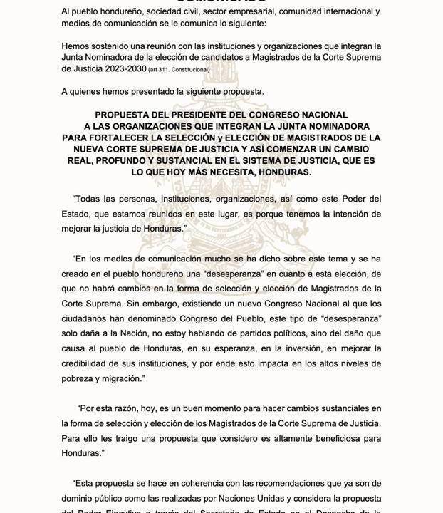 Científicos y hasta llamados por la NASA: hondureños propuestos por Luis Redondo para acompañar a Junta Nominadora