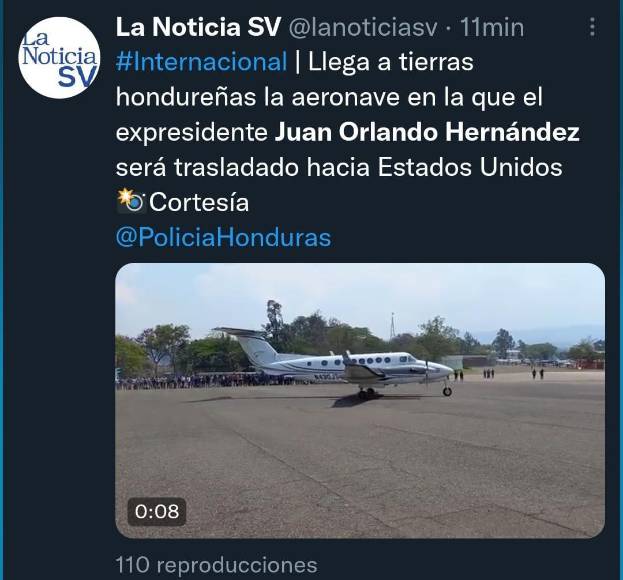 Así informó el mundo sobre la extradición de Juan Orlando Hernández a EEUU