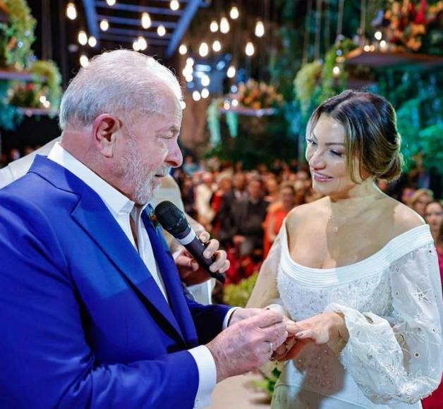 Ostentosa y extravagante: Los detalles de la boda de Lula Da Silva y Janja