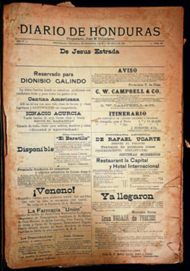 Honduras: Tres siglos en papel periódico