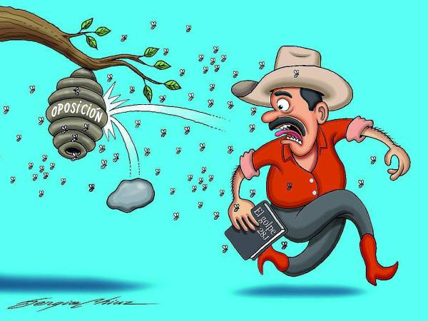 Le cayeron las avispas