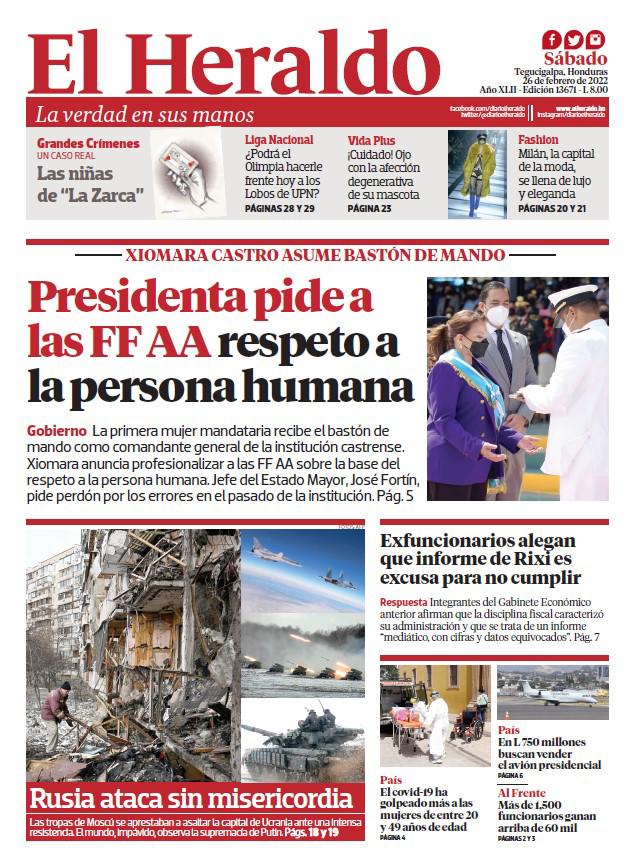 Presidenta pide a FF AA respeto a la persona humana