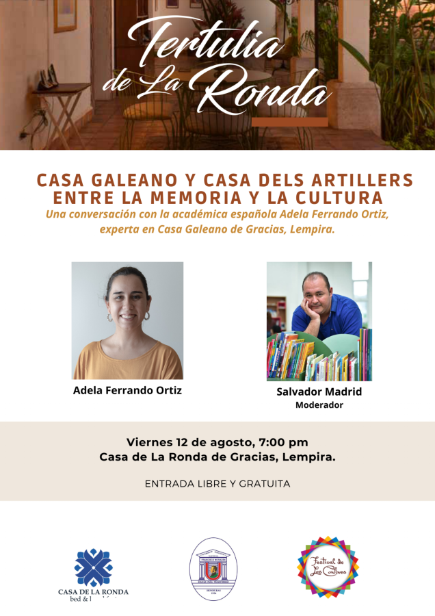 Realizarán conversatorio para imaginar la Casa Galeano de Gracias, Lempira