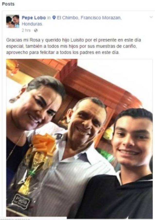 Pepe Lobo publica foto celebrando Día del Padre y desmiente viaje a Estados Unidos