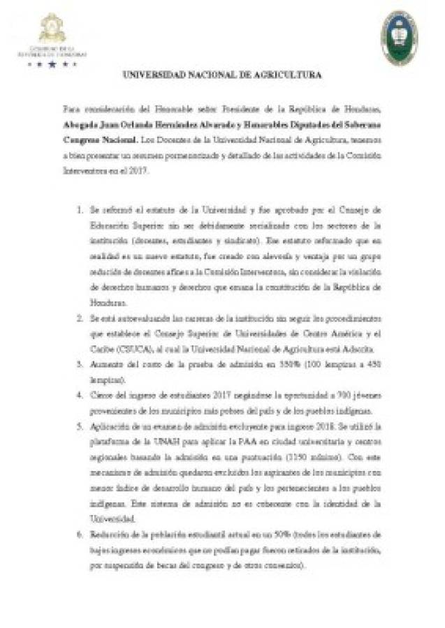 Docentes de la UNA lamentan actividades realizadas por la Comisión Interventora durante el 2017