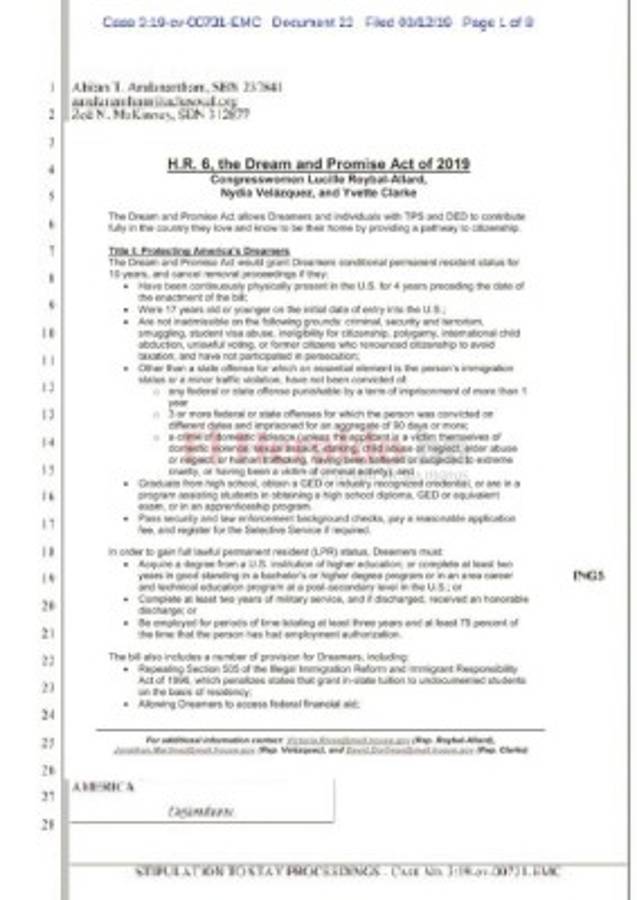 La lucha por el TPS está en el Congreso y la justicia de Estados Unidos