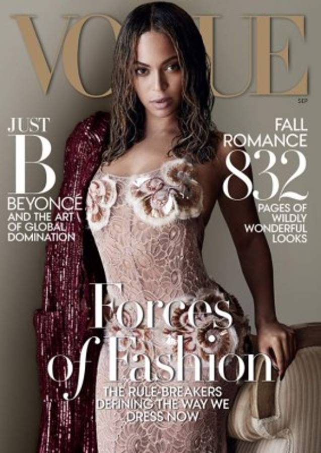 Beyoncé luce su figura en la portada de Vogue
