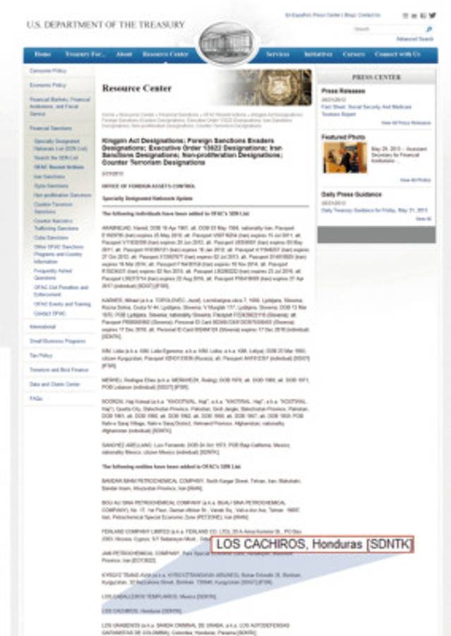 Los Cachiros abastecen de cocaína al 'Chapo” y al 'Loco Barrera”