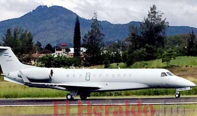 El avión presidencial Legacy-600 año 2009 ingresó al país en octubre de 2009.