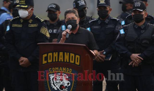 El ministro de Seguridad brindó una conferencia de prensa este jueves.