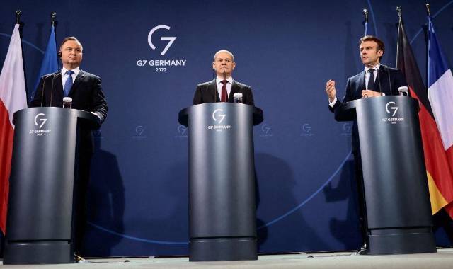 Francia, Alemania y Polonia se unen para “evitar una guerra en Europa”