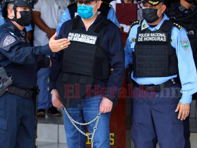Juan Orlando Hernández fue capturado el martes 15 de febrero de 2022 tras girarse una solicitud de extradición de EEUU en su contra.