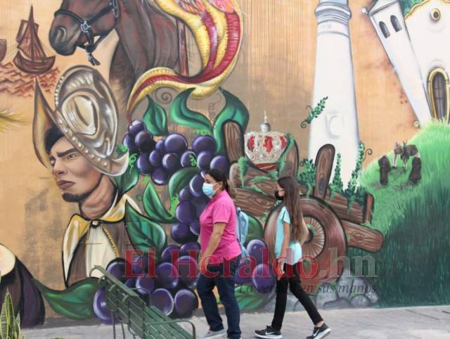 La historia de Comayagua pintada en murales en el centro histórico