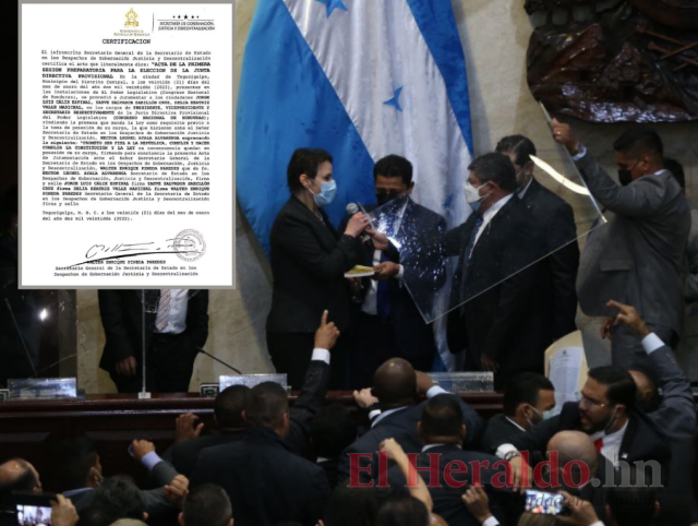 Gobernación certifica junta directiva que encabeza Luis Cálix en el Congreso