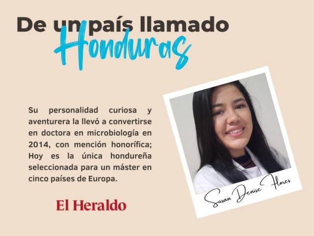 Susan Flores, la hondureña seleccionada entre cientos de aspirantes para cursar prestigioso máster en Europa