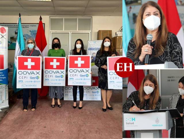 Honduras recibe más de 140,000 dosis de vacunas contra el covid-19 donadas por Suiza
