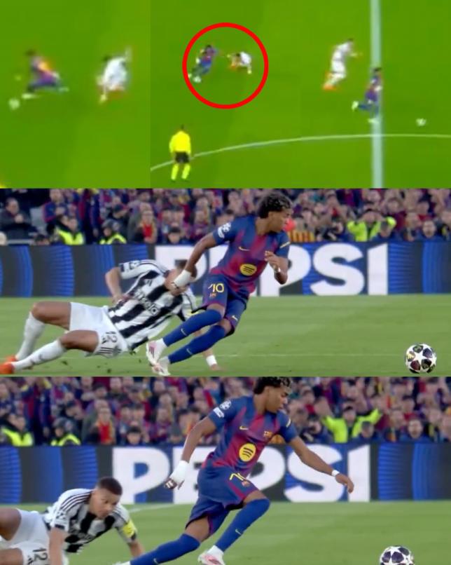 No se vio: A lo Messi, lamento de Yamal, bonito gesto de Raphinha y polémica por penal