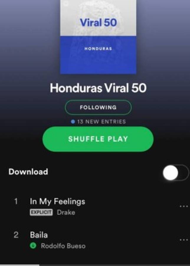 'Baila', logró posicionarse en segundo lugar en tan solo una semana.