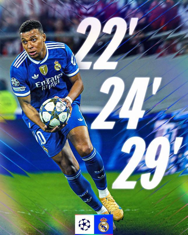 Mbappé se une a selecta lista con póker de goles, Real Madrid celebra y Camavinga sorprende