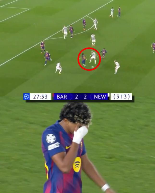 No se vio: A lo Messi, lamento de Yamal, bonito gesto de Raphinha y polémica por penal