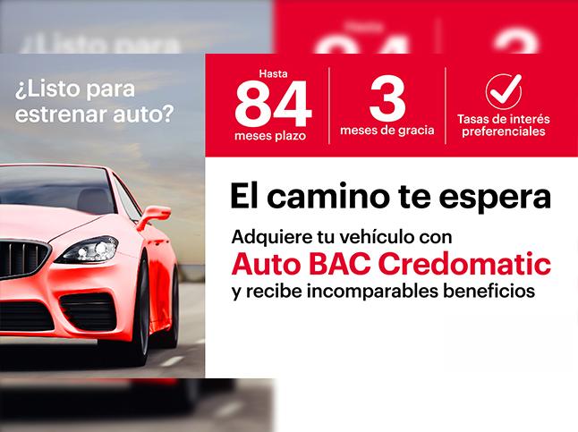 ¿Listo para estrenar auto?, con Auto BAC Credomatic ofreciéndote los mejores beneficios para la selección de tu nuevo vehículo