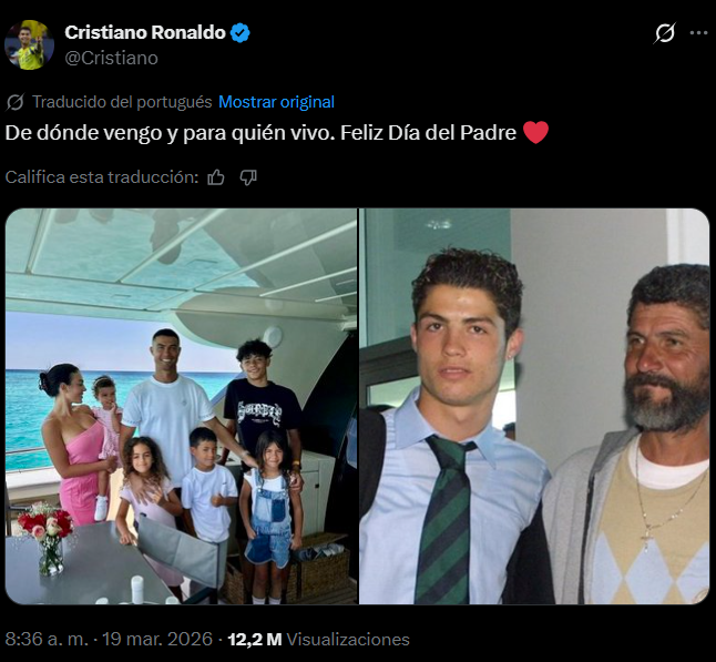 ¿Quién es el padre de Cristiano Ronaldo? La emotiva foto que le da la vuelta al mundo