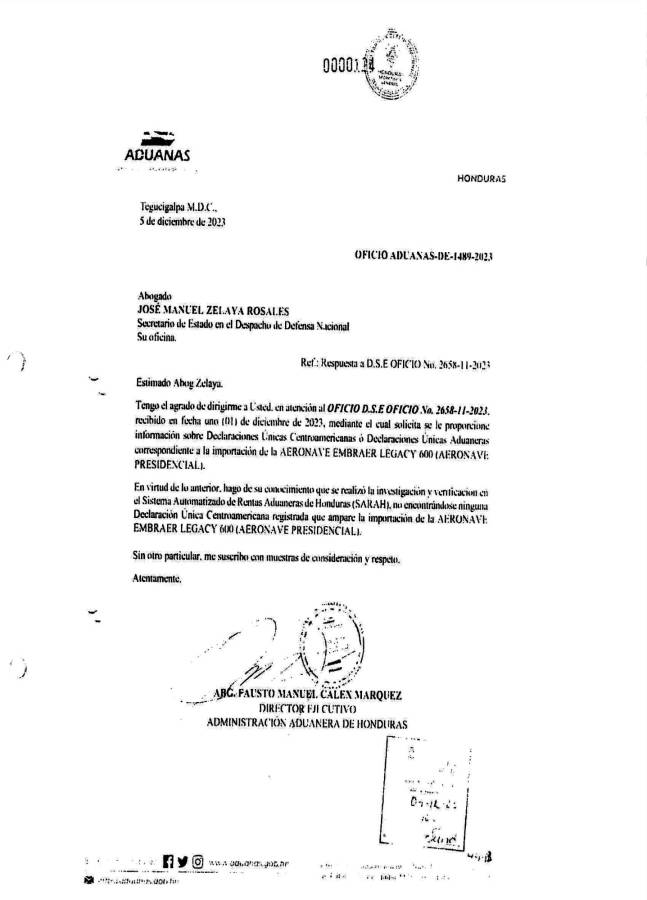 Hasta 2029 se iba a conocer información de jet presidencial