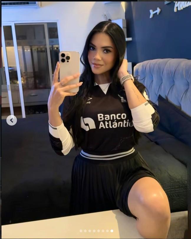 Fernanda Osorio, la bella y fiel aficionada del Olimpia: No me gusta ver partidos por la TV