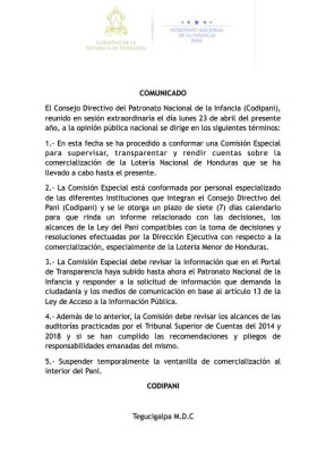 Honduras: Como juez y parte actúa el Consejo Directivo del Patronato Nacional de la Infancia