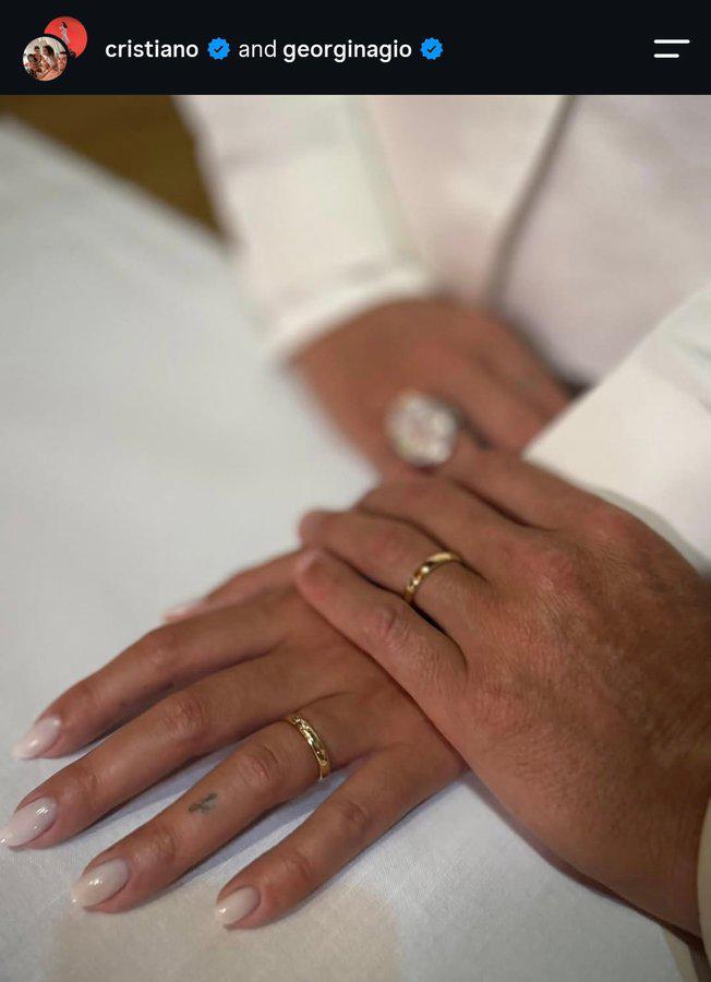Cristiano Ronaldo y Georgina Rodríguez se casan en una ceremonia muy íntima