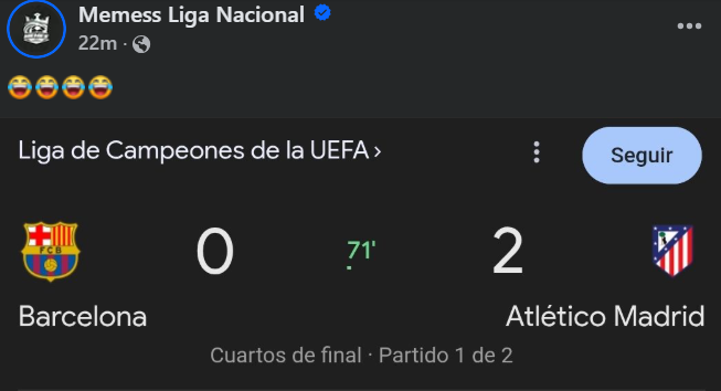 ¡Para reír! Atlético de Madrid le ganó al Barcelona y estos son los memes que dejó el partido
