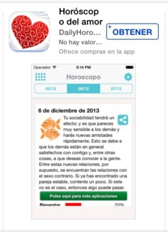 Cinco aplicaciones románticas