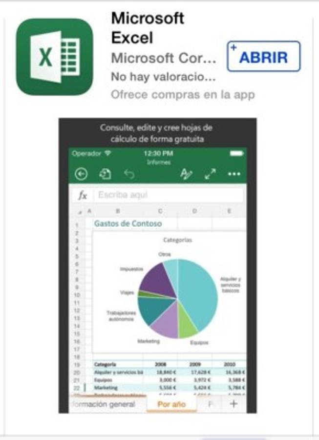 Office en su móvil...