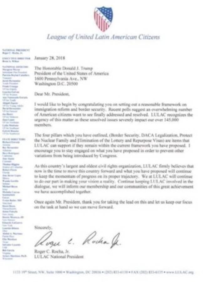 Controversia por carta de líder de grupo hispano a Donald Trump