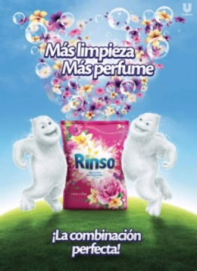 El nuevo RINSO, el detergente que sorprende con más limpieza y más perfume