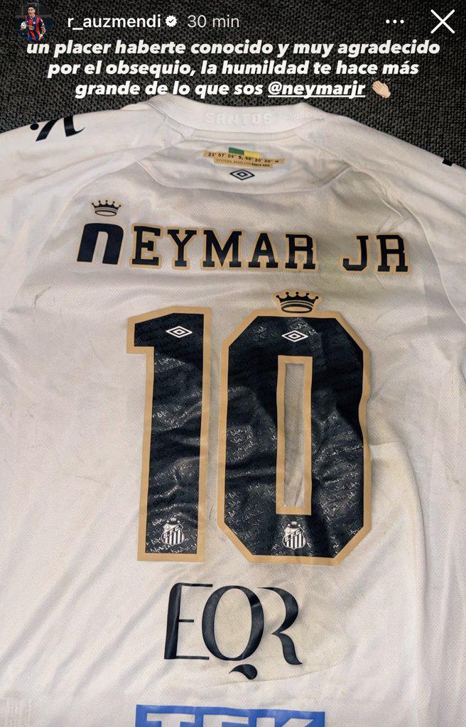 Neymar sorprende a Rodrigo Auzmendi: El regalo que le dio el brasileño al exjugador de Motagua