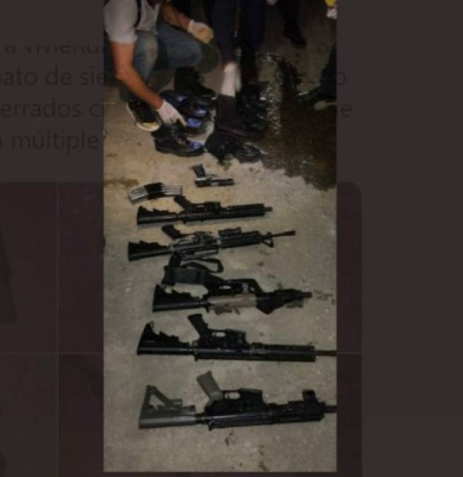 Hallan enterradas potentes armas con las que habrían perpetrado masacre que dejó siete muertos en Puerto Cortés